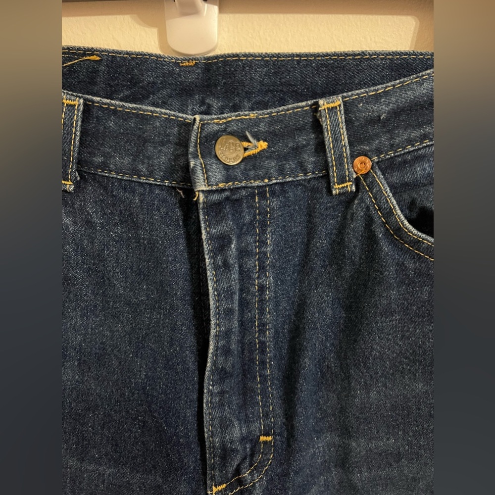 Vintage Lee 70s/ 80s Union Made Straight Leg Jeans - image 8